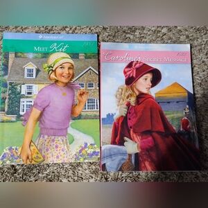 2 American Girl paperback book MEET KIT and CAROLINE'S SECRET MESSAGE  The boo